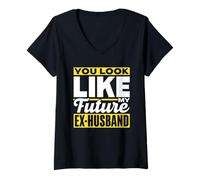 Mujer Te Pareces A Mi Futuro Ex-Marido Divorcio Mujer Ex Esposa Camiseta Cuello V