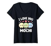 Mujer Te Quiero Mucho Mochi Camiseta Cuello V