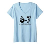 Mujer Teacher Haunted by 6 7 What is 67 Sayings 6-7 Reading Happy Camiseta Cuello V
