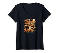Mujer Teacher Tired Is Real Funny School Educator Life Camiseta Cuello V