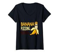 Mujer Team Banana Pudding King Camiseta Cuello V