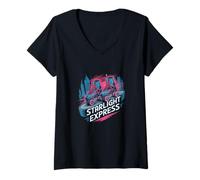 Mujer Teatro Musical Retro Starlight Express Broadway Theatre Camiseta Cuello V