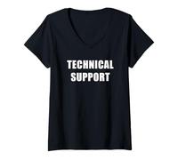 Mujer Technical Support - Professional Staff & Volunteer Uniform Camiseta Cuello V