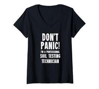 Mujer Técnico de Pruebas de Suelo Camiseta Cuello V