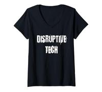 Mujer Tecnología disruptiva Camiseta Cuello V