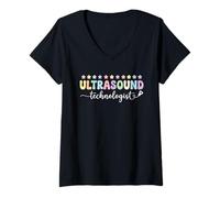 Mujer Tecnólogo de ultrasonido Ecografía Sonografía médica RDCS Camiseta Cuello V