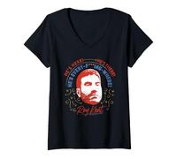 Mujer Ted Lasso He's Here Roy Kent Camiseta Cuello V