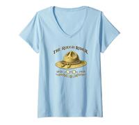 Mujer Teddy Roosevelt Rough Rider Camiseta Cuello V