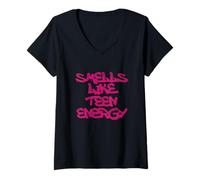 Mujer Teen Energy Vibes Urban Style Design Camiseta Cuello V