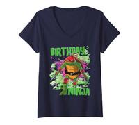 Mujer Teenage Mutant Ninja Turtles Birthday Ninja Raphael Camiseta Cuello V