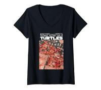 Mujer Teenage Mutant Ninja Turtles City Cover Camiseta Cuello V