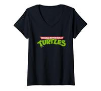 Mujer Teenage Mutant Ninja Turtles Classic Logo Camiseta Cuello V