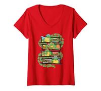 Mujer Teenage Mutant Ninja Turtles Cute Squad Camiseta Cuello V