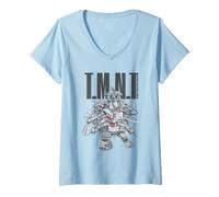 Mujer Teenage Mutant Ninja Turtles Heroes in a Half Shell Camiseta Cuello V