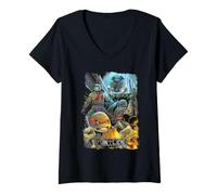 Mujer Teenage Mutant Ninja Turtles IDW On The Hunt Cover Camiseta Cuello V