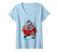 Mujer Teenage Mutant Ninja Turtles IDW Shredder Tattoo Camiseta Cuello V