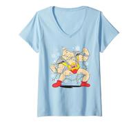 Mujer Teenage Mutant Ninja Turtles Robot Krang Christmas Lights Camiseta Cuello V
