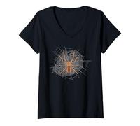 Mujer Telaraña Telaraña Tarántula Spider Whisperer Camiseta Cuello V