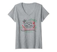 Mujer Tema para Taza Coffee Please Friends de Central Perk Service Camiseta Cuello V