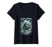 Mujer Templo del Mono de Hierro Leyenda de Punch Fantasy Warrior Camiseta Cuello V