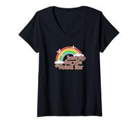 Mujer Ten el día por el Que votaste | Cita política sarcástica - Ret Camiseta Cuello V