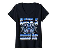 Mujer Tener un día de gneis Rockhounding Rockhound Geología Geólogo Camiseta Cuello V