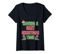 Mujer Tener un Nombre de reunión Familiar GANT Christmas Time Camiseta Cuello V