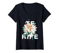 Mujer Tenerife Floral Design España Playa Vibes Camiseta Cuello V