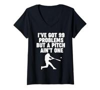 Mujer Tengo 99 Problemas Pero un Lanzamiento no es uno Camiseta Cuello V