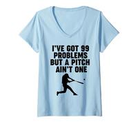 Mujer Tengo 99 Problemas Pero un Lanzamiento no es uno Camiseta Cuello V