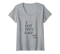 Mujer Tengo a esta nena, amo a Jesús Camiseta Cuello V