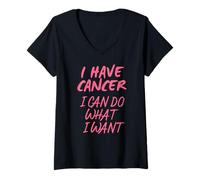 Mujer Tengo Cáncer Y Puedo Hacer Lo Que Quiera Camiseta Cuello V