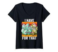 Mujer Tengo Cristales para Ese Lindo Amante de los minerales y Las Gemas de la Tierra Camiseta Cuello V