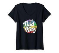 Mujer Tengo Ese papá Rizz Camiseta Cuello V