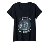 Mujer Tengo esta sensación dentro de mis huesos Camiseta Cuello V