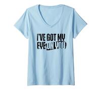 Mujer Tengo mi ojo en ti Optometrista Oftalmólogo Hospital Camiseta Cuello V