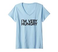 Mujer Tengo Mucha Hambre Camiseta Cuello V