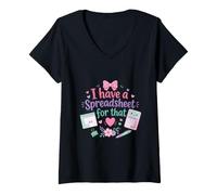 Mujer Tengo una Hoja de cálculo para Ese Lindo diseño de Contador Camiseta Cuello V