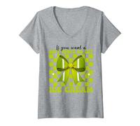 Mujer Tenis Chica Mamá Si Quieres Un Servicio Suave Ve A Conseguir Helado Camiseta Cuello V