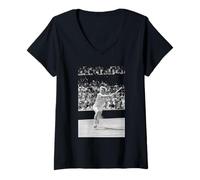 Mujer Tenis de Wimbledon Boris Becker en la final masculina de 1985 Camiseta Cuello V