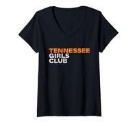 Mujer Tennessee Girls Club. Fun Women's Girls Tween Tennessee Camiseta Cuello V