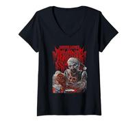 Mujer Terrifier 3 Bloody Art The Clown Chainsaw Christmas Horror Camiseta Cuello V