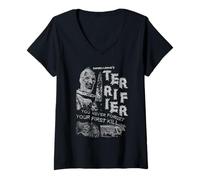 Mujer Terrifier Never Forget Your First Kill Art The Clown Horror Camiseta Cuello V