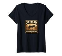 Mujer Territorio de Oatman Arizona Camiseta Cuello V