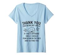 Mujer Thank You For Being My Uncle If I Had A Different Uncle I Camiseta Cuello V