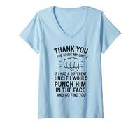 Mujer Thank You For Being My Uncle If I Had A Different Uncle I Camiseta Cuello V
