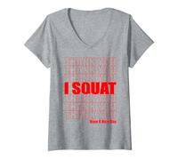 Mujer Thank You I Squat Cute Gym and Fitness para hombres y mujeres Camiseta Cuello V