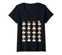 Mujer Thank You Mum and Dad Cute School Kids Orgullosos Día de los Padres Camiseta Cuello V