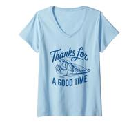 Mujer Thanks For Good Time Mantis Camiseta Cuello V
