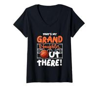 Mujer That's My Granddaughter out-There Baloncesto Jugador Deporte Camiseta Cuello V
